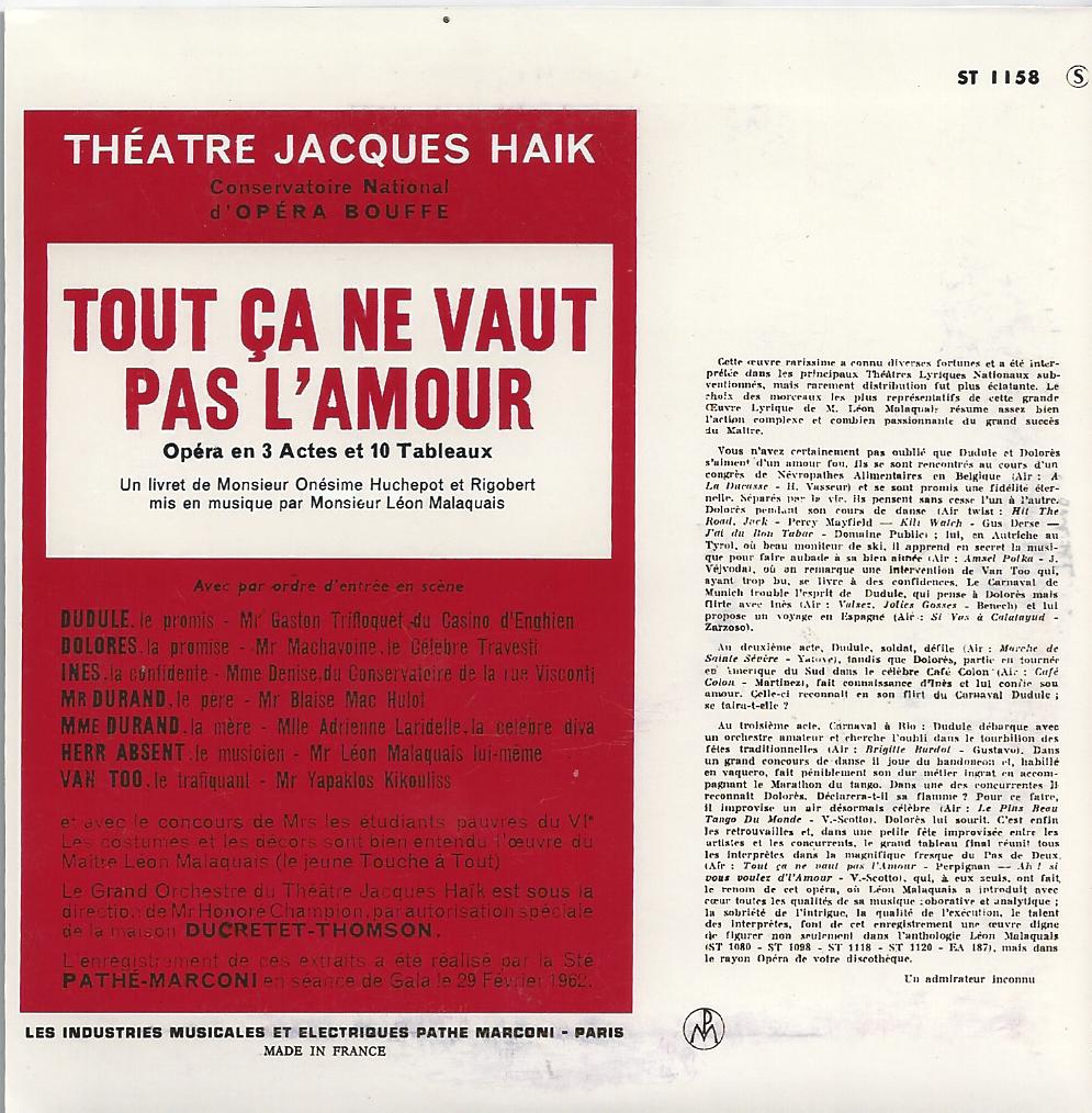 1962_Fanfare-LEON-MALAQUAIS_Tout-Ca-ne-Vaut-pas l'Amour_Verso-pochette
